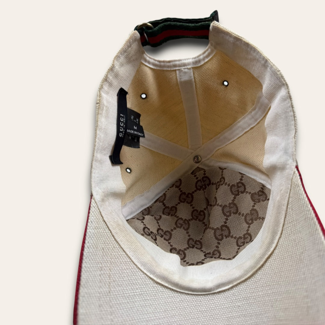 Gucci canvas cap white - Medium