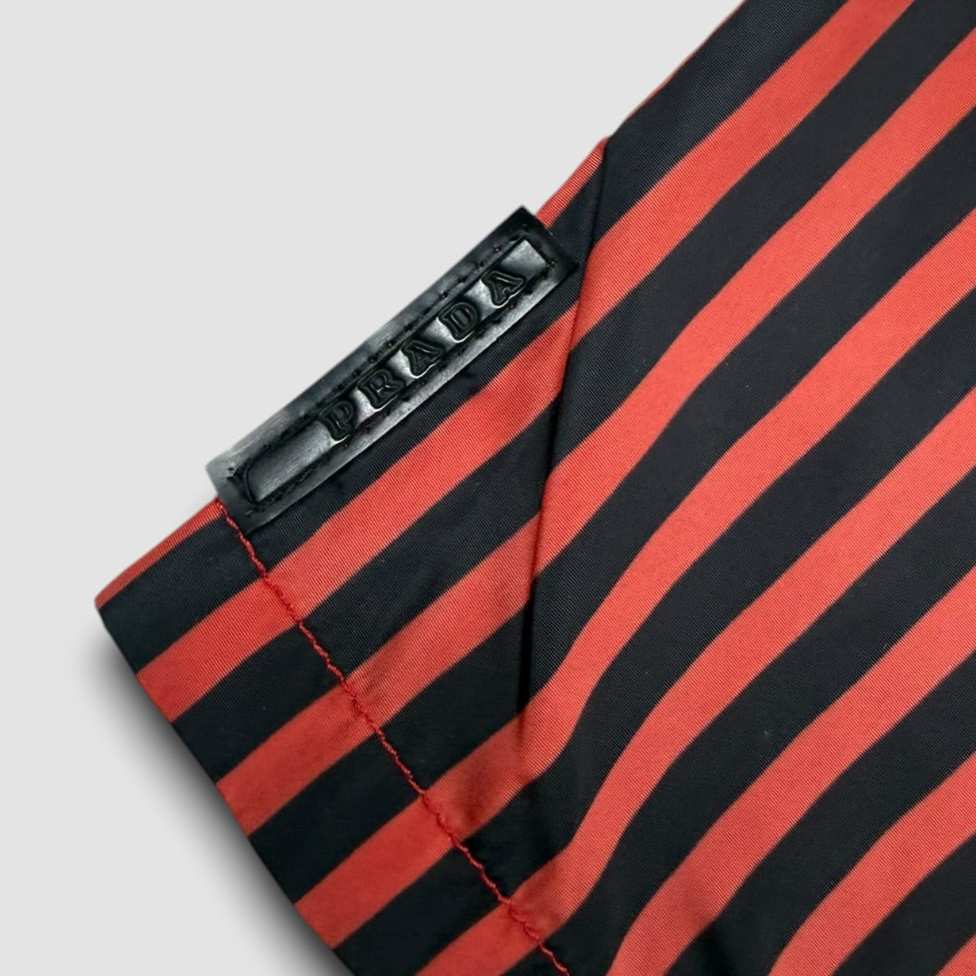 Prada sports black tab swimming shorts red - Large