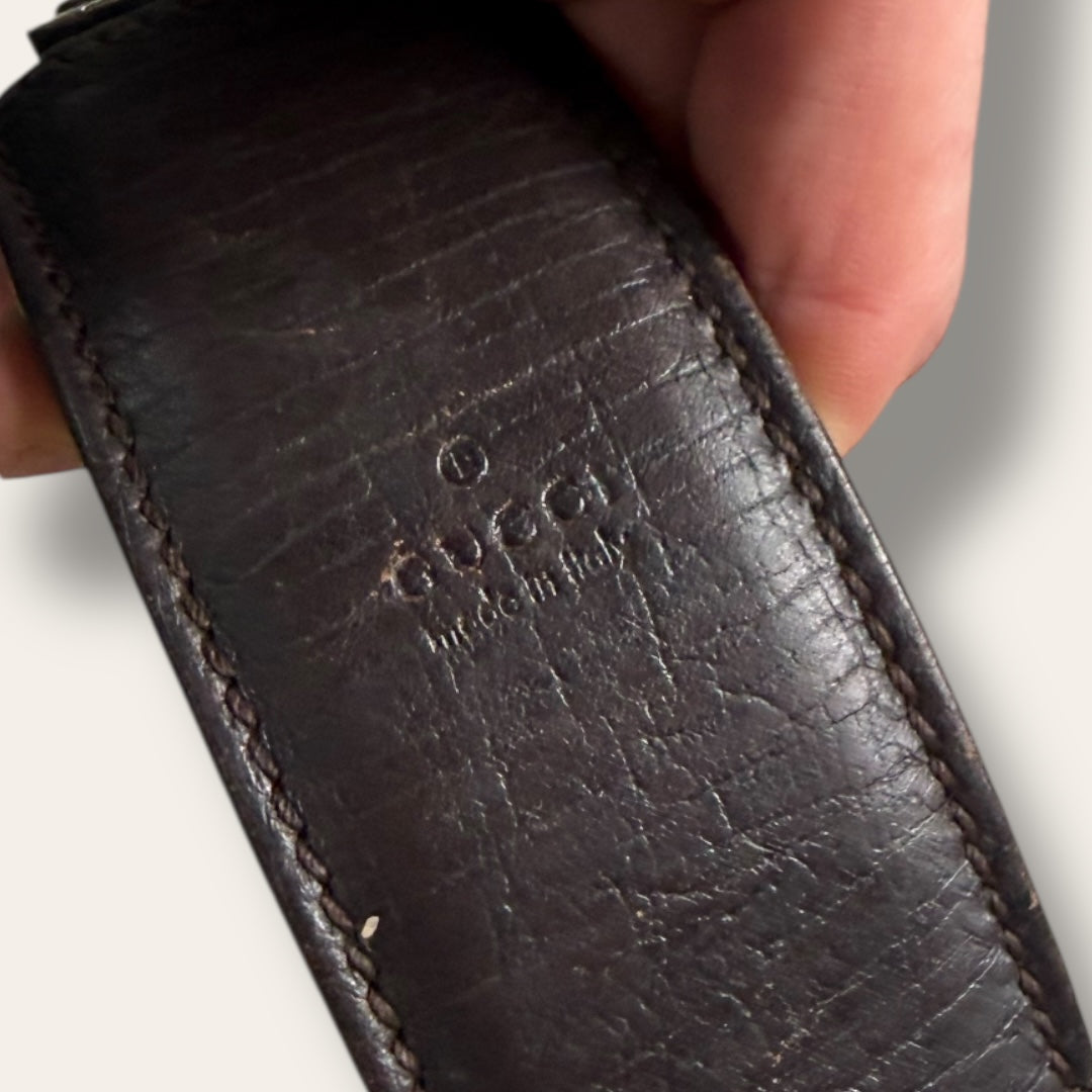 Gucci canvas shoulder bag