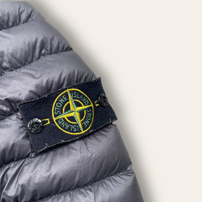 Stone island garment dyed micro yarn down jacket black/grey - Medium