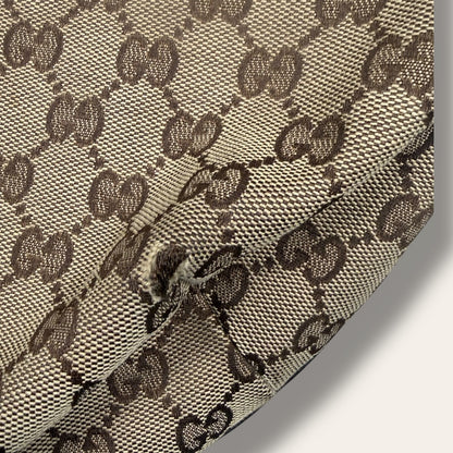 Gucci canvas hobo shoulder bag
