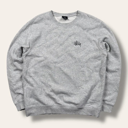 Stussy crewneck sweater grey