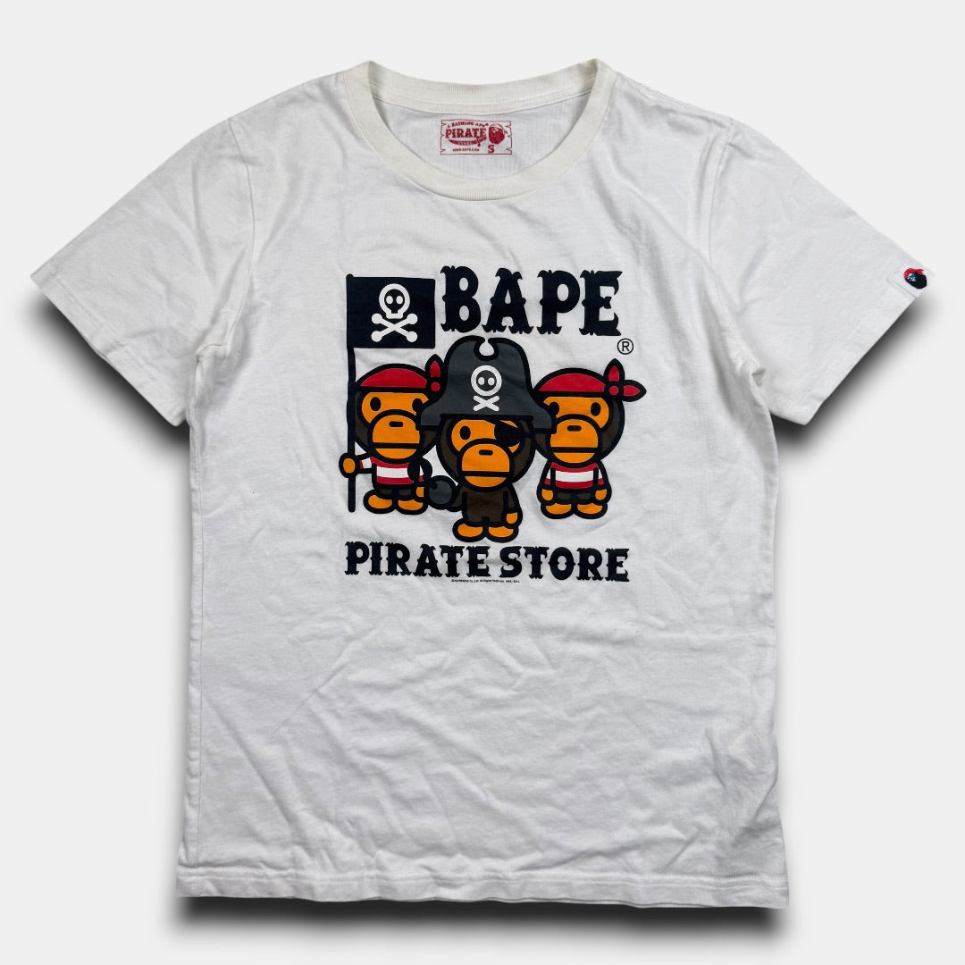 Bape pirates tee white - Small