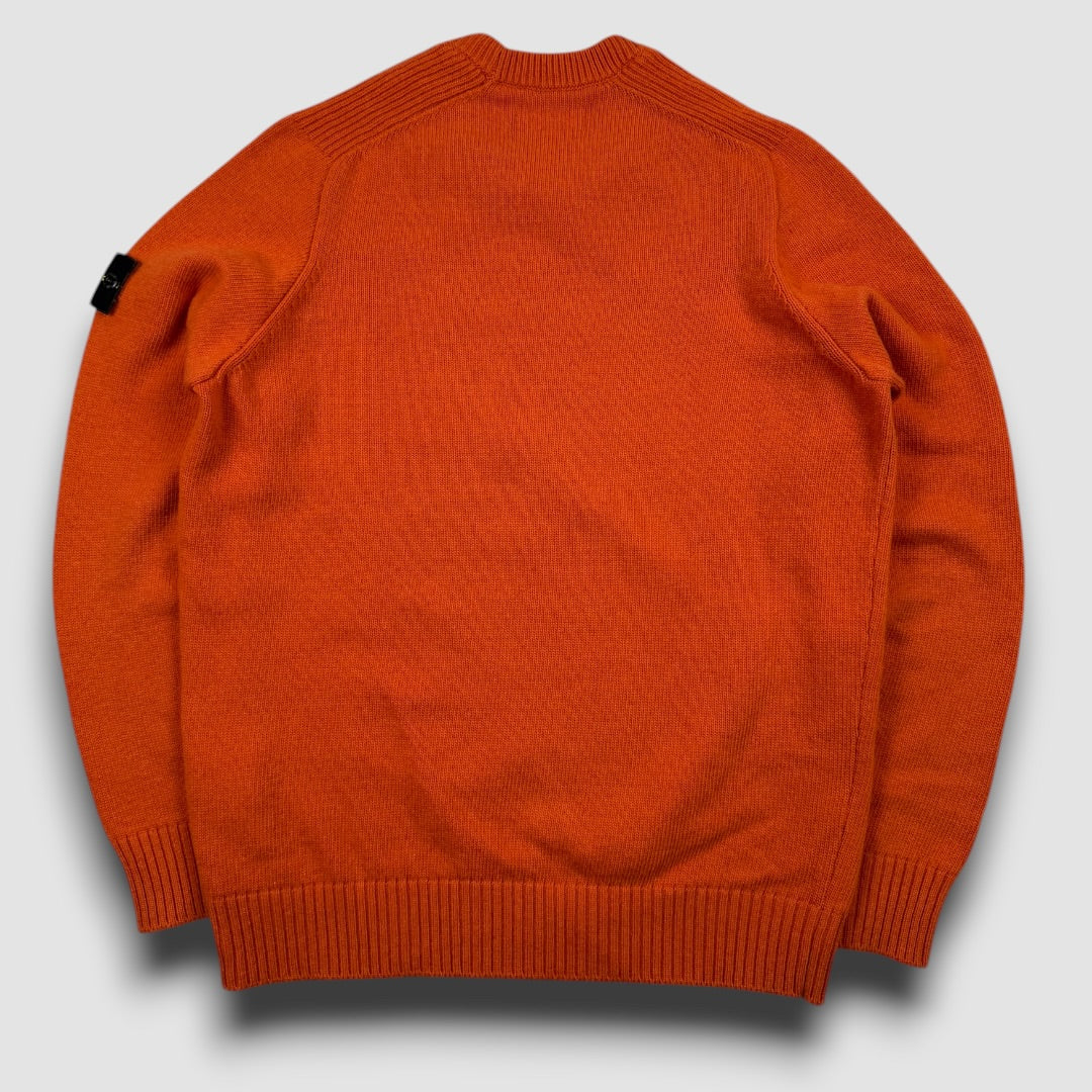Stone Island knitted sweater orange - Large