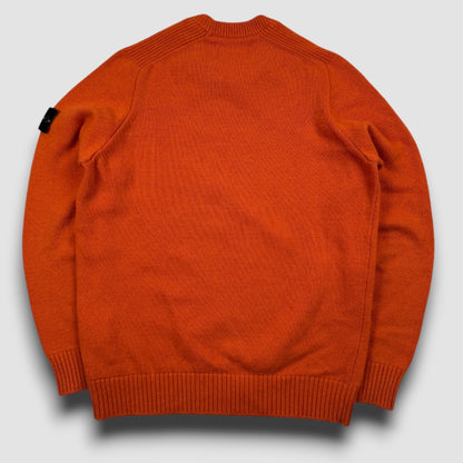 Stone Island knitted sweater orange - Large